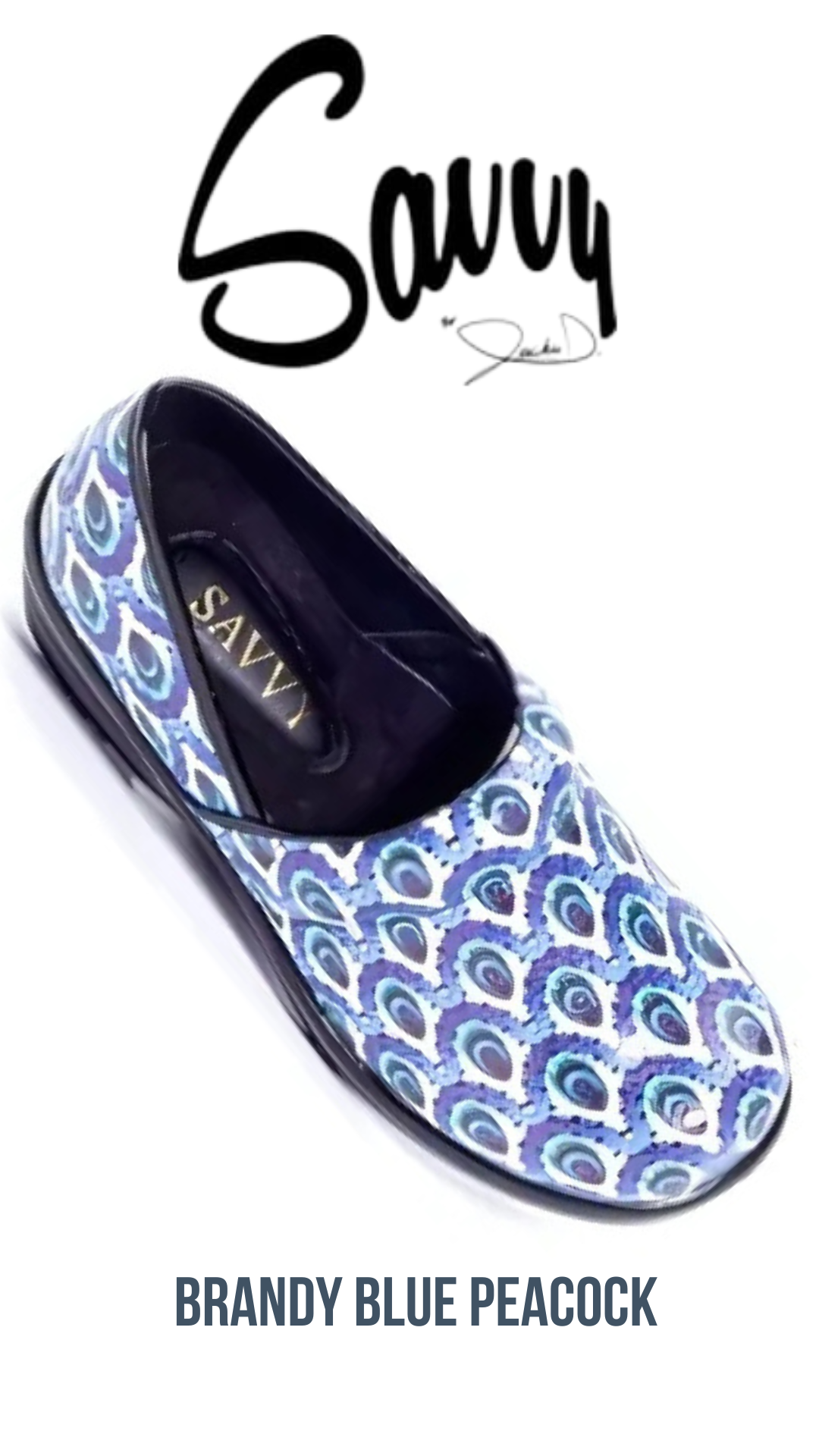 Savvy Brandy Nursing Shoe in Blue Peacock