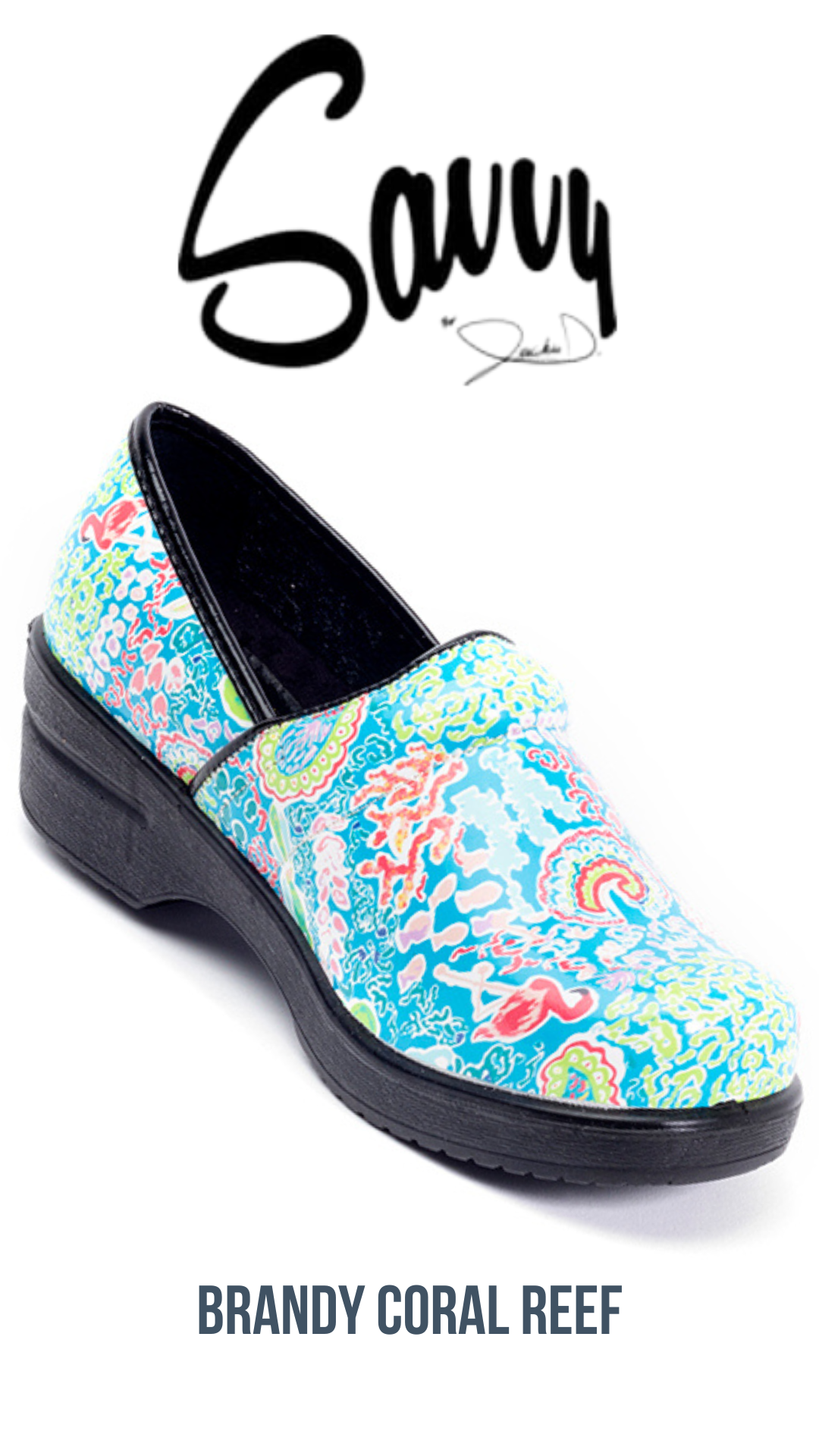 Savvy Brandy Nursing Shoe in Coral Reef