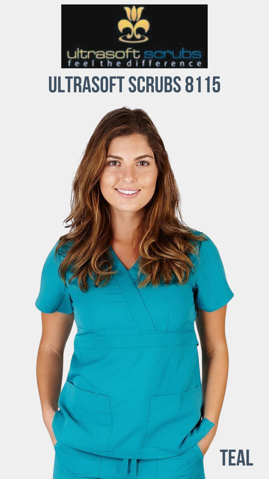 Super Soft Medical Scrub Top 8115