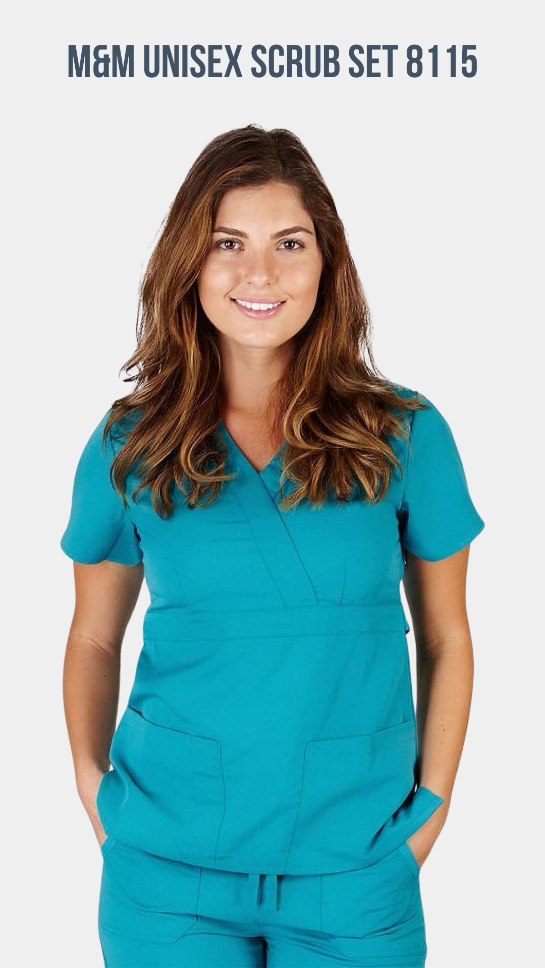 Super Soft Medical Scrub Top 8115