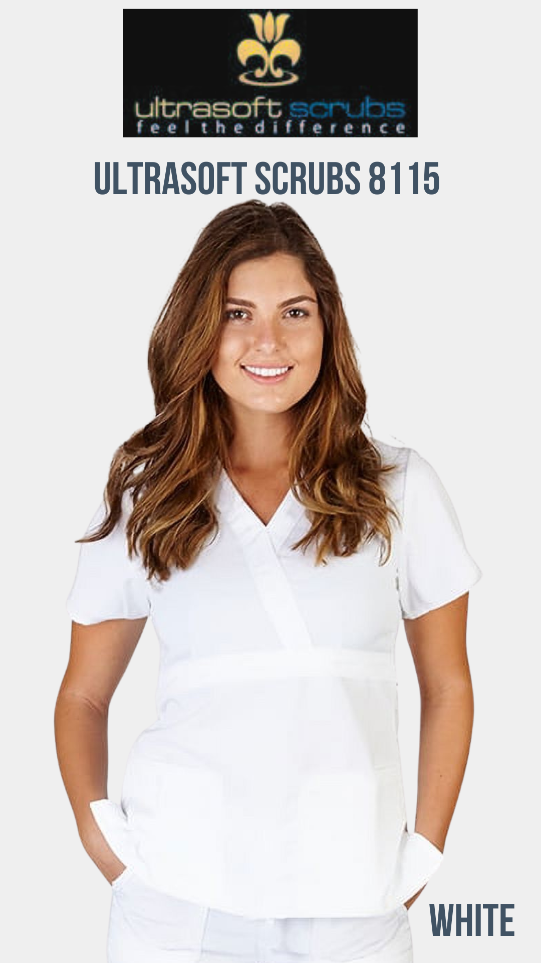 Super Soft Medical Scrub Top 8115