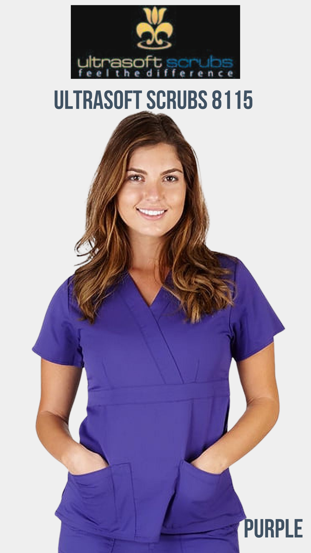 Super Soft Medical Scrub Top 8115