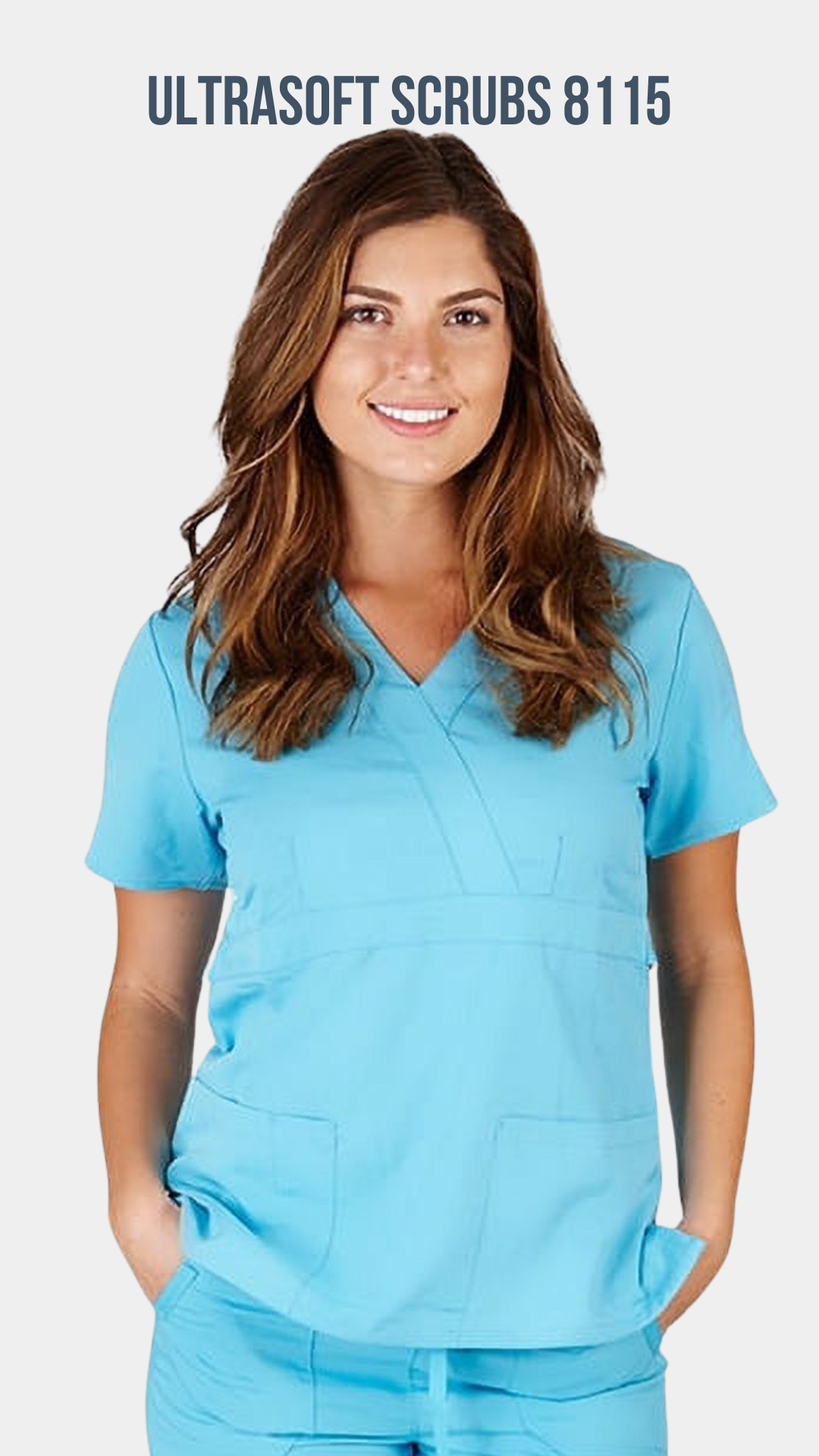 Super Soft Medical Scrub Top 8115