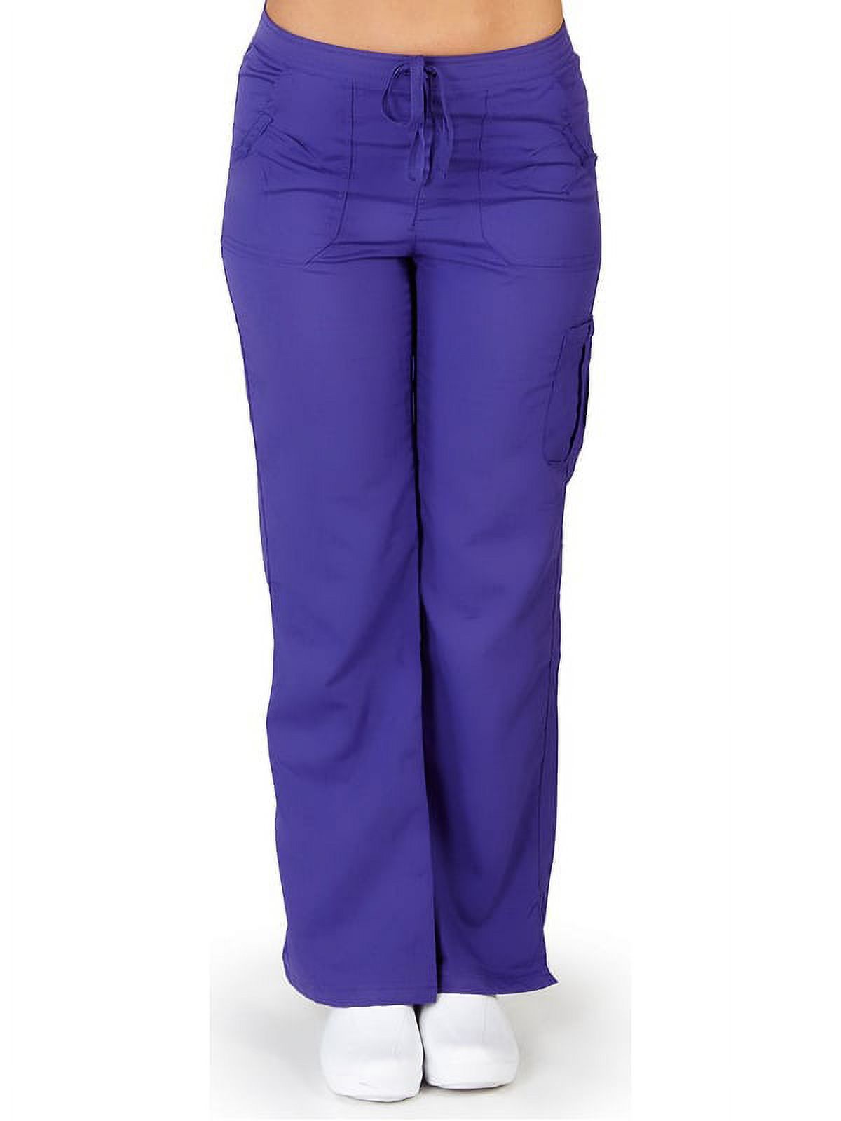 Ultrasoft Scrubs Women's Drawstring and Elastic Waist Cargo Pant 9118