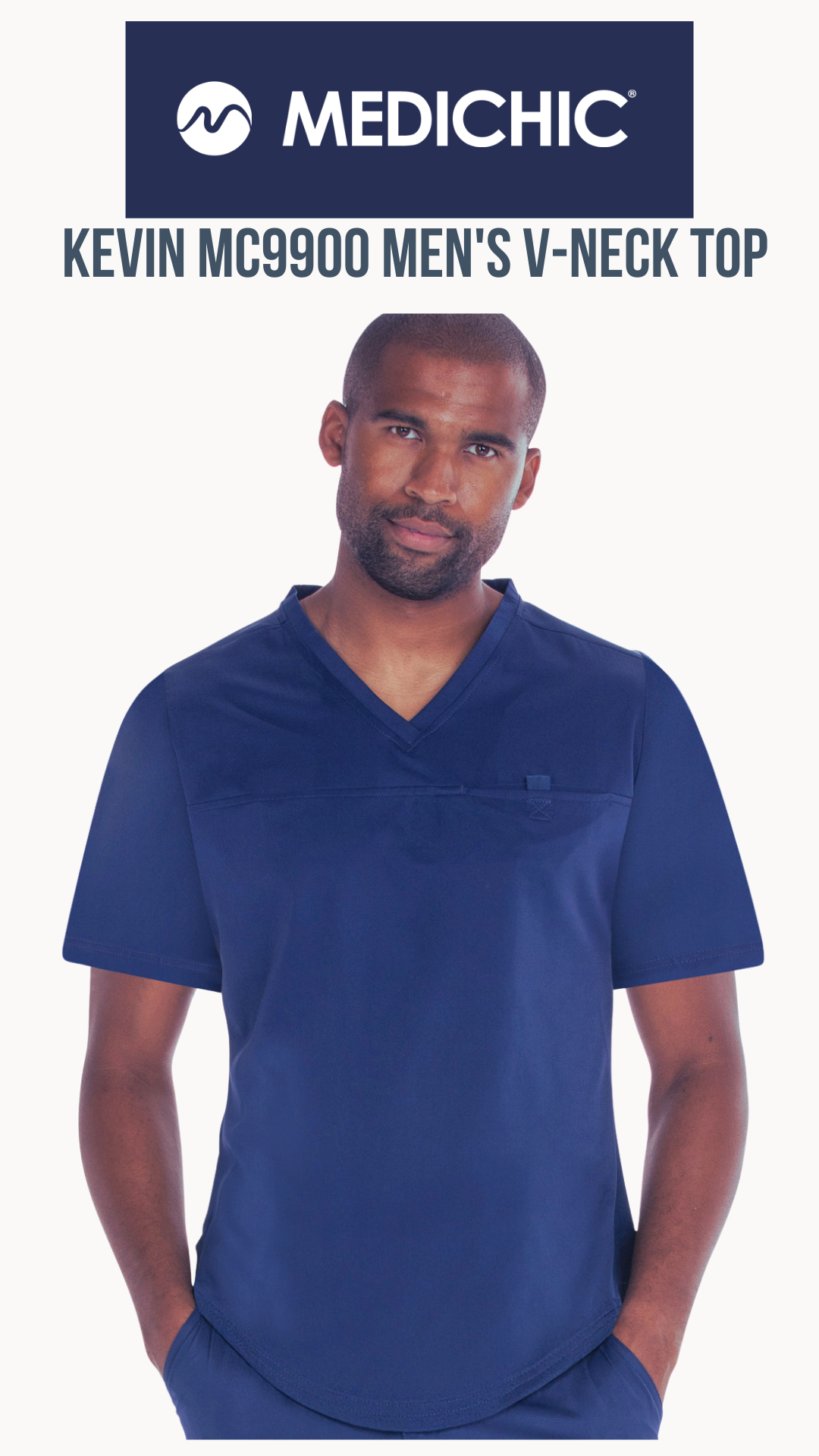 MediChic Kevin MC9900 Men's V-Neck Top